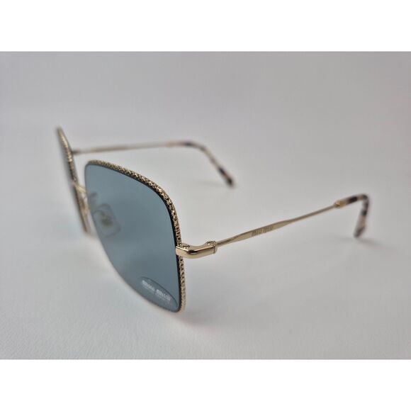 Miu Miu Women\'s SMU 61V ZVN-02F Light Gold/ Blue Square Gradient Sunglasses main image 5